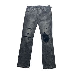 2-65 CULT OF INDIVIDUALITY Men's Distressed Jeans Black 31x34